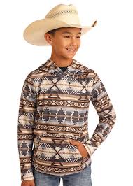 Printed Hoodie Brown S