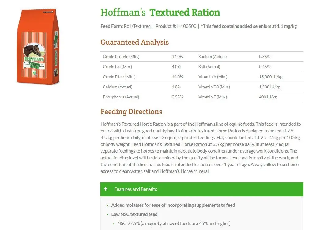 Sweet Text Ration 20kg