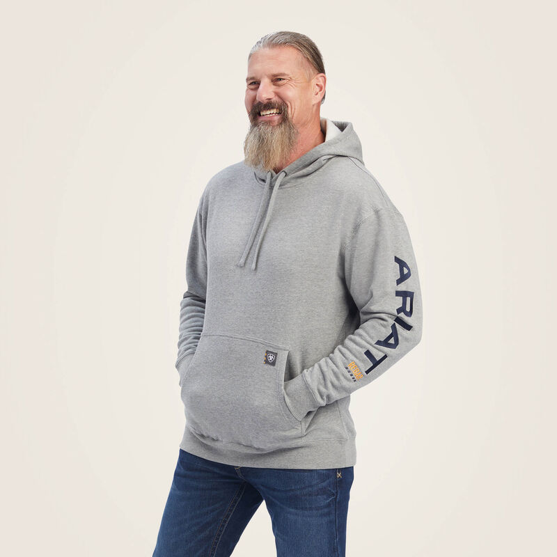 Ariat Hoodies Rebar Graphic Gris
