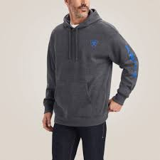 Ariat Hoodie  Bleu Marine Logo Hood 10040816