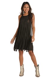 Rock Robe Sans Manche Noire